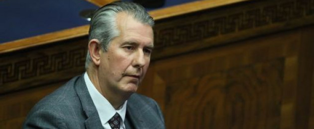 Poots in the Stormont Assembly this afternoon.