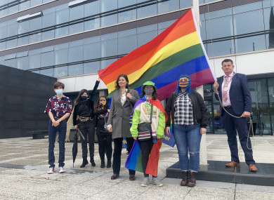 From L-R: Adam Pidgeon, Enya Eccleston, Tia Weldon, Éadaoin Walsh, Fina Eccleston, Debbie O’Rourke and Mayor of Waterford Damien Geoghegan.