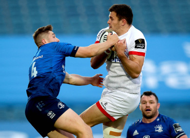 Ulster's Jacob Stockdale has a shoulder injury.