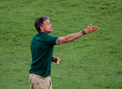 Spain boss Luis Enrique.