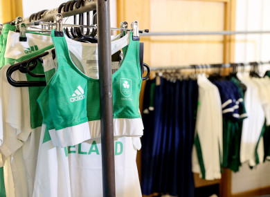 A view of some of the athletes' kit for Tokyo.