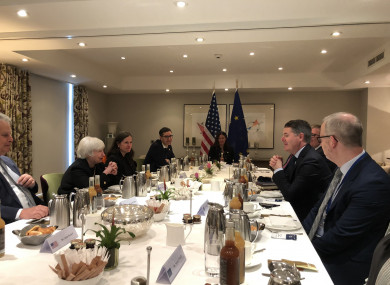 Paschal Donohoe meeting with US Treasury Secretary Janet Yellen this morning