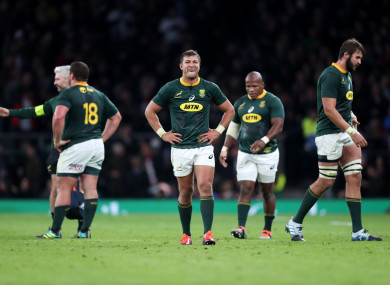 The Springboks' clash is off.