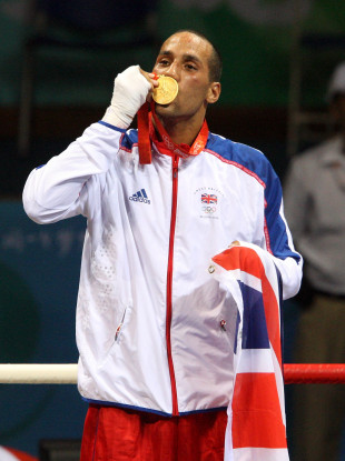 James DeGale celebrates winning gold at the 2008 Olympic Games. He saw off late Dubliner Darren Sutherland in the final.