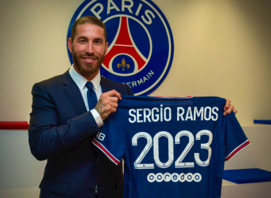 Sergio Ramos is officially a PSG player.