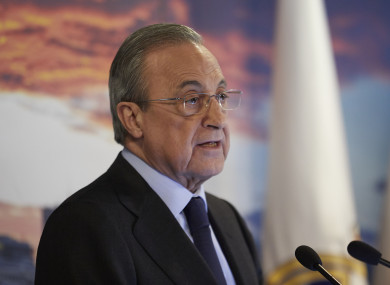 Real Madrid President Florentino Perez.