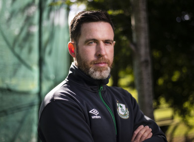 Stephen Bradley pictured at a pre-match media event.