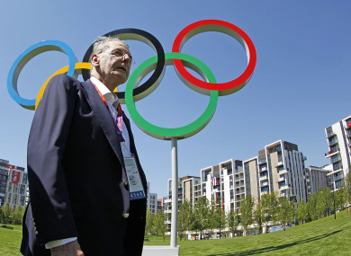 Jacques Rogge pictured in the Olympic Village in Stratford, east London in 2012.