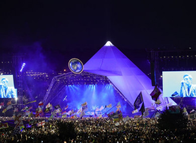File photo of Glastonbury Festival.