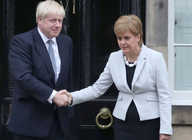 Boris Johnson and Nicola Sturgeon