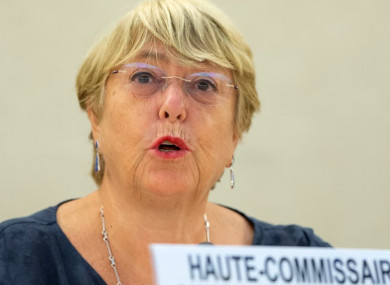 UN human rights chief Michelle Bachelet