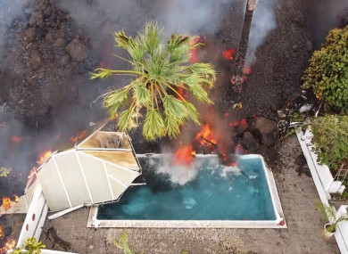 Lava in La Palma