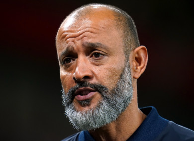 Spurs boss Nuno Espirito Santo.
