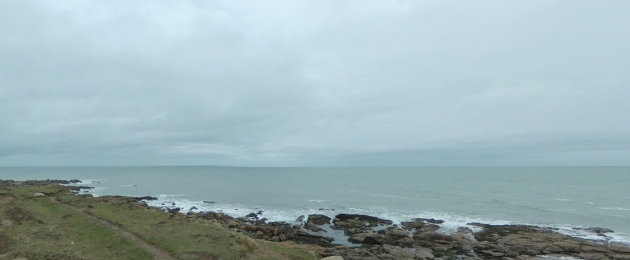 View at Carnsore Point in Wexford.