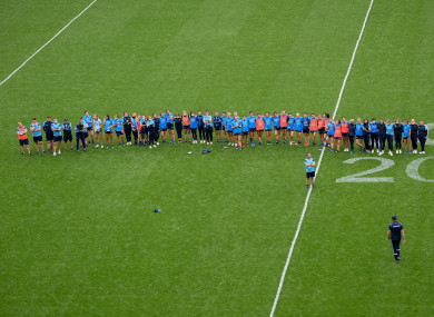 Mick Bohan and his Dublin team after the final.