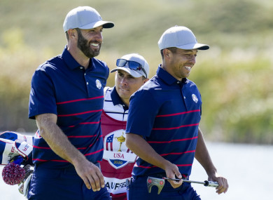 Johnson and Schauffele beat Casey and Wiesberger 2&1.