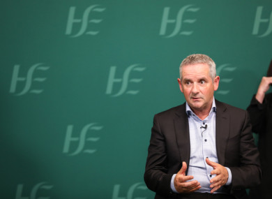 HSE Chief Executive Paul Reid.