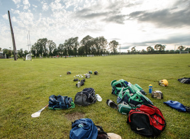 Players' GAA gear outside at a game i