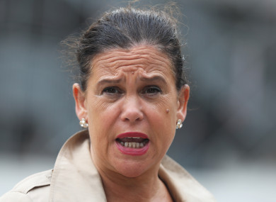 Sinn Féin leader Mary Lou McDonald