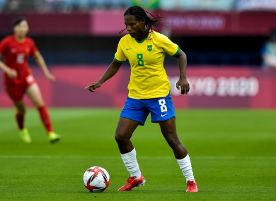 Formiga in action at this year's Olympic Games.