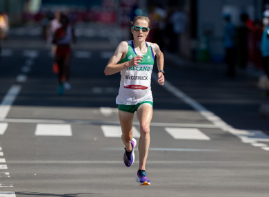 Fionnuala McCormack finished fifth behind Nancy Jelagat at the Valencia Marathon (file photo).