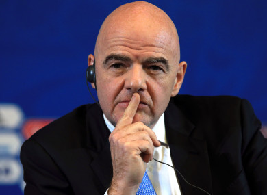 Gianni Infantino (file pic).