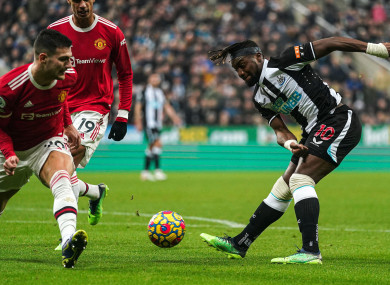 Allan Saint-Maximin scored Newcastle's goal.