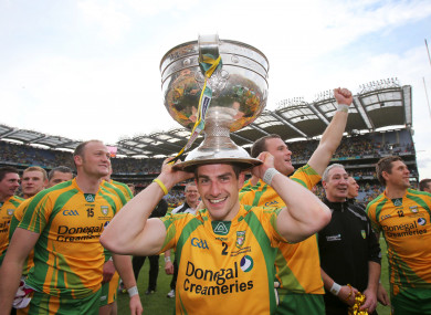 Paddy McGrath with Sam Maguire in 2012.