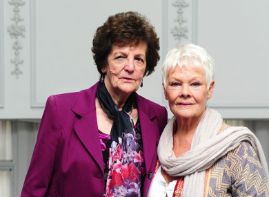 Philomena Lee and Dame Judi Dench, who played her in a film, at the London Film Festival (file photo)