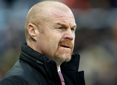 Burnley boss Sean Dyche.