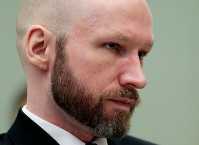 File photo of Anders Behring Breivik.