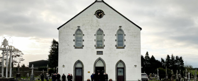 St Brigid's Church in Mount Bolus where the funeral of Ashling Murphy is taking place.