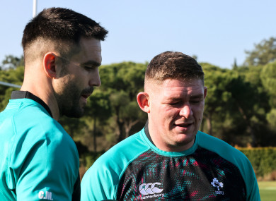 Furlong with Conor Murray in Portugal.