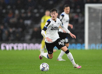 Dylan Williams of Derby County (file pic).