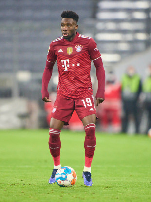 Alphonso Davies (file pic).