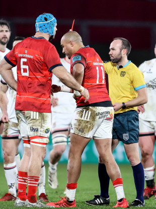 Zebo receives his marching orders from Mike Adamson.