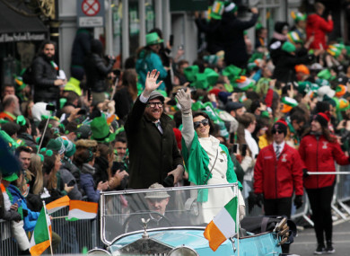 The St. Patrick's Day parade in 2019.