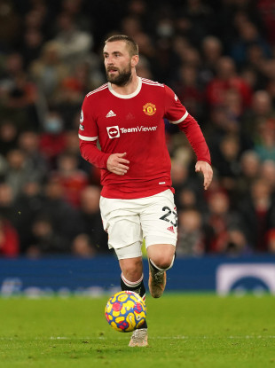 Luke Shaw (file pic).