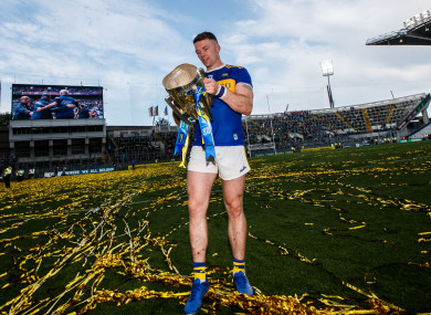 Padraic Maher celebrating Tipperary's most recent All-Ireland win in 2019.
