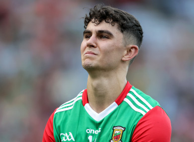 Mayo's Tommy Conroy after the All-Ireland final.