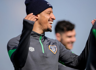 Ireland talisman Callum Robinson.