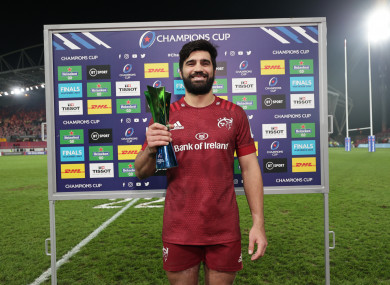 Munster's Damian de Allende.