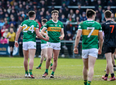 David Clifford and Joe O’Connor celebrating last weekend's win.