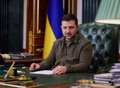 Ukrainian President Volodymyr Zelenskyy