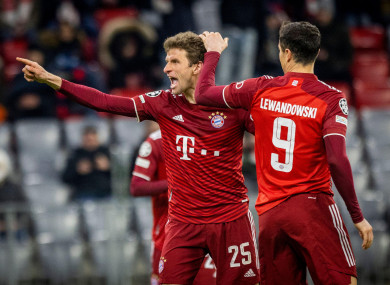 Thomas Muller and Robert Lewandowski.