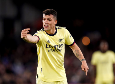 Arsenal's Granit Xhaka (file pic).