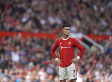 Cristiano Ronaldo (file pic).