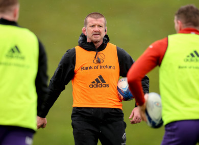 Graham Rowntree during Munster training on Monday.