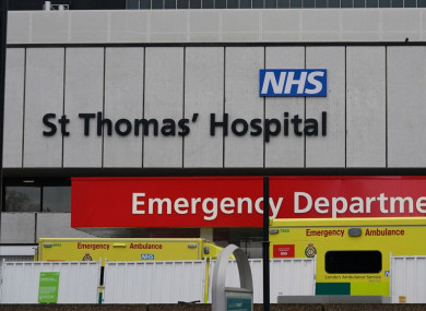 St Thomas' Hospital in London, where a patient was treated for monkeypox earlier this month