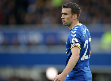 Everton's Seamus Coleman (file pic).